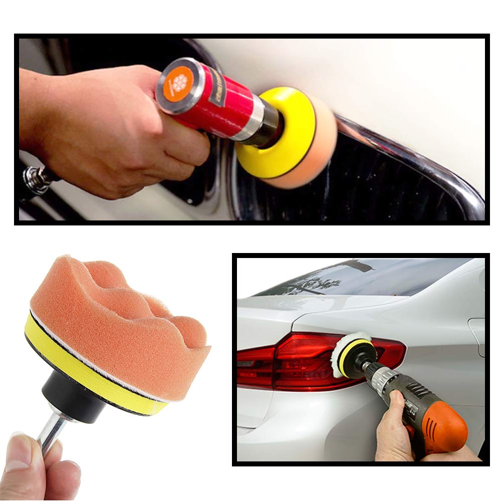 CANOPUS Buffing Pads, Polishing Pad Kit, Buffer for Car Detailing, Polishing Wheel for Drill, Car Polishers and Buffers Kit for Sanding, Polishing, Waxing & Sealing Glaze, 3 inch, 11 Pieces - Image 6